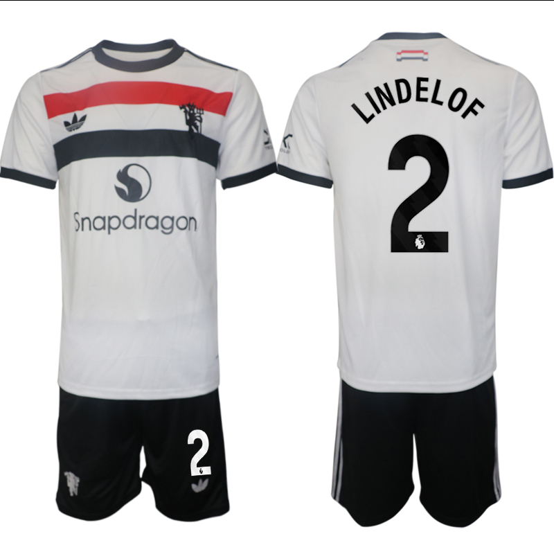 Men 2024-2025 Club Manchester United away white 2 Soccer Jersey
